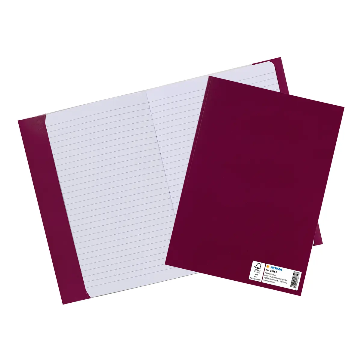 Herma 19854 Burgundy Book Cover DIN A5 Photo 3