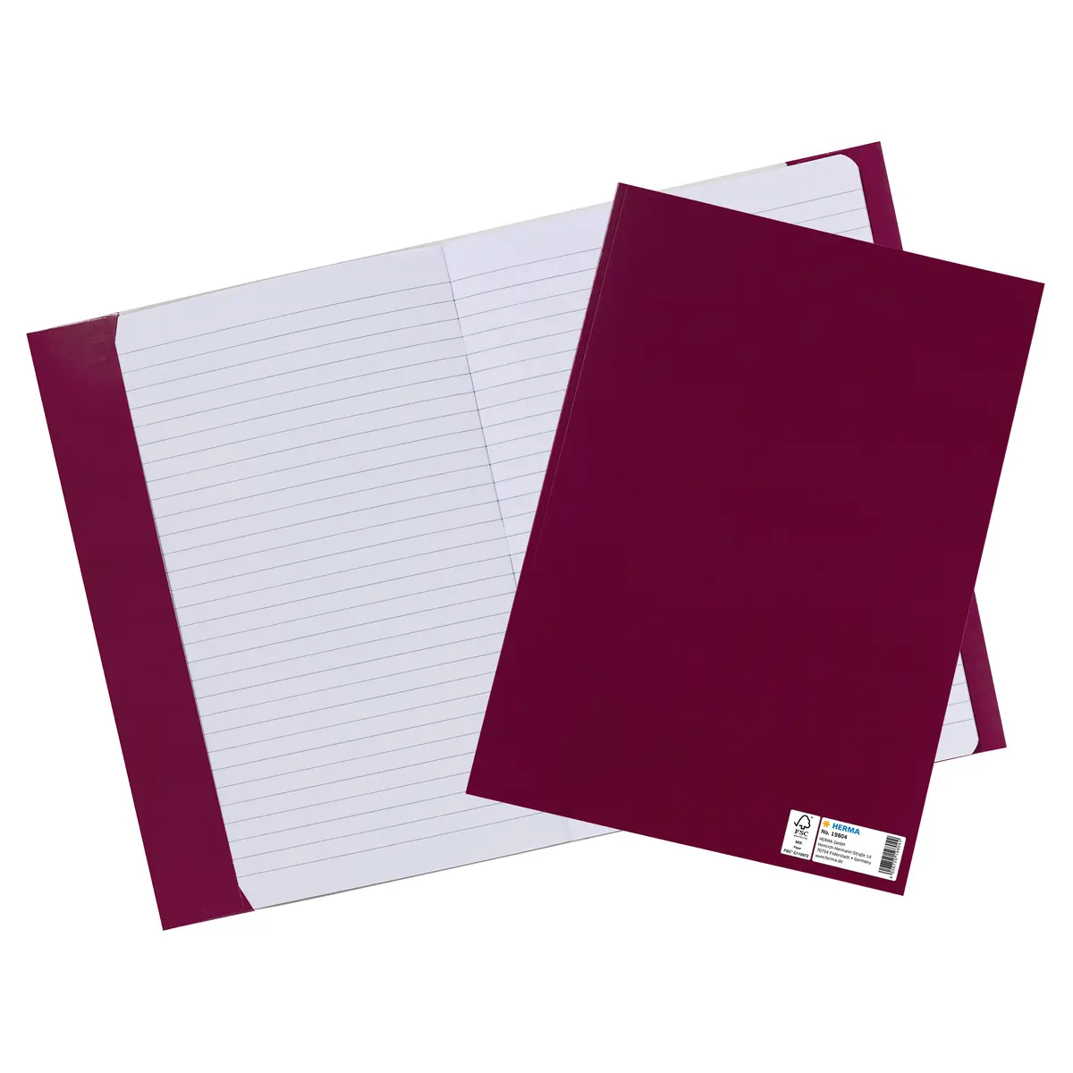 HERMA 19804 Burgundy Cardboard Book Cover DIN A4 Photo 3