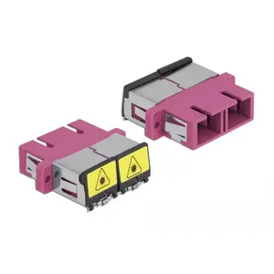 Optical Fiber Coupler DeLOCK 86896 SC Duplex Female to SC Duplex Female Multi-mode Violet
