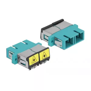 Optical Fiber Coupler DeLOCK 86895 SC Duplex Female to Female Multi-mode Aqua