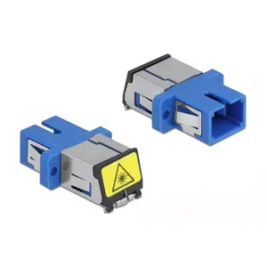 Optical Fiber Coupler DeLOCK 86888 SC Simplex Female to SC Simplex Female Blue