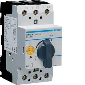 Hager MM507N 3-Pole Motor Circuit Breaker 1.6-2.5A 0.75kW