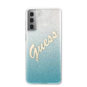 Guess Glitter Gradient Case Vintage для G996B Samsung Galaxy S21+ - синий (GUHCS21MPCUGLSBL)