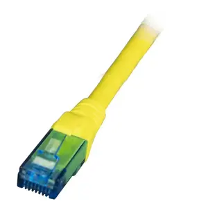 Network patch cable EFB Elektronik K8109GE.1 Cat6a U/UTP RJ-45 to RJ-45 Yellow 1 m