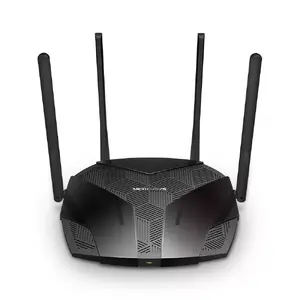 Mercusys AX1800 Dual-Band WiFi 6 Router MR70X 802.11ax, 1201+574 Mbit/s, 10/100/1000 Mbit/s, Ethernet LAN (RJ-45) ports 3, Antenna type 4xFixed, Black
