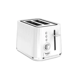 Toaster Tefal TT7611 — 2-slice toaster, chrome and white, 7 browning levels, defrost & reheat