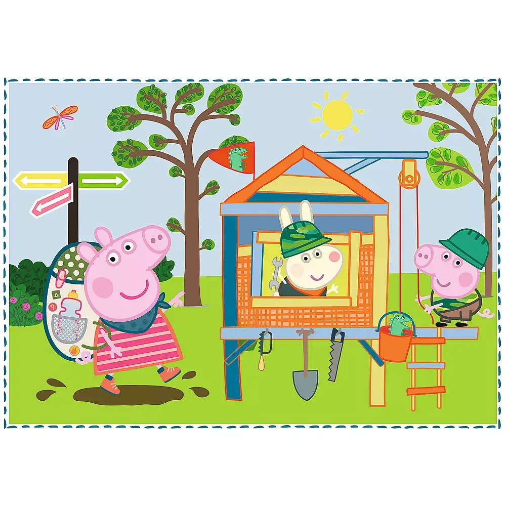 TREFL Peppa Pig Holiday recollection puzle 12 daļas Photo 5