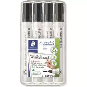 Balta tāfele marķieris Staedtler 351WP4-9X melns, 2,0 mm galu