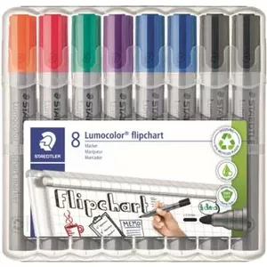 Flipčarta marķieris Staedtler 356 WP8 X, maisītās krāsas, 2,0 mm smailīte