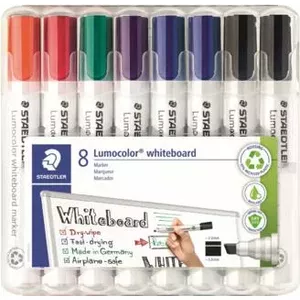 Balta tāfele marķieris Staedtler 351 B WP8X, dažādas krāsas, uzgalis 2,0–5,0 mm
