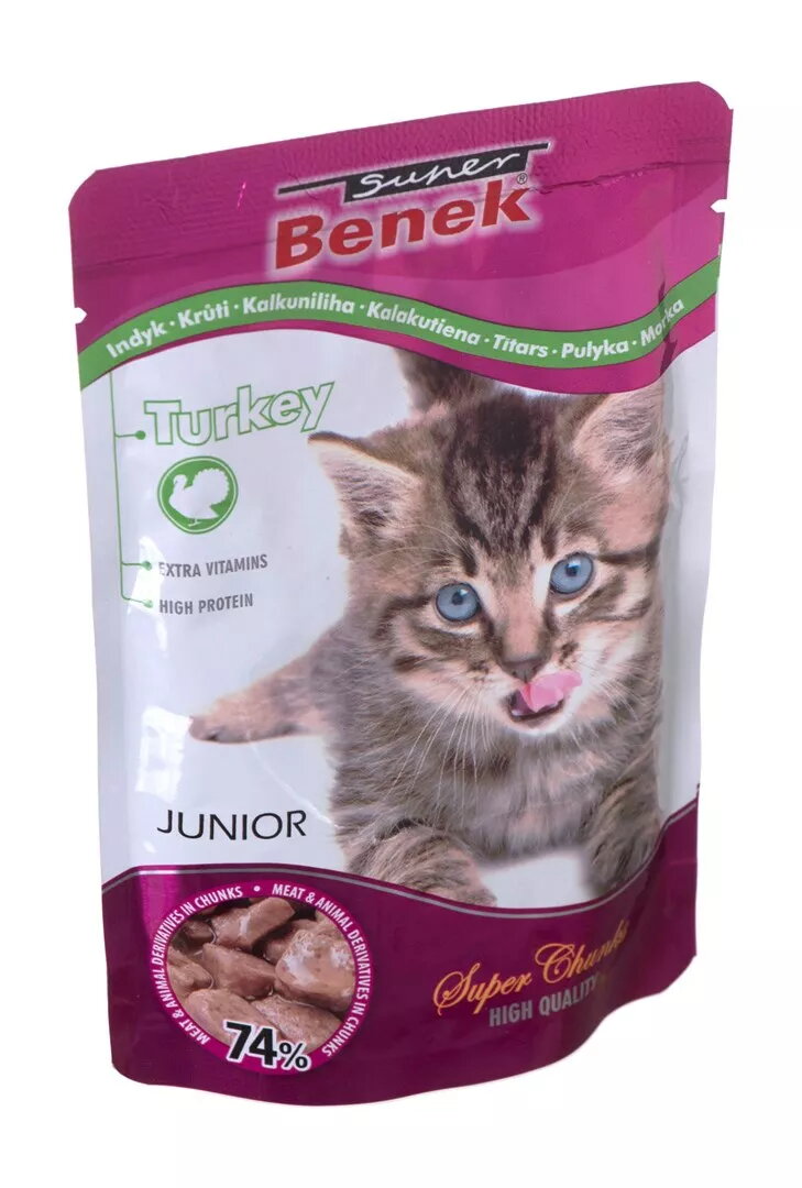 Mitrs kaķu barība super benek Junior