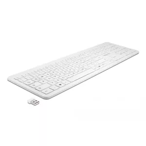 Keyboard DeLOCK 12014 RF Wireless QWERTZ German White