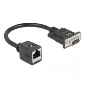 Serial Adapter DeLOCK DB9 Female to RJ45 Jack 64122
