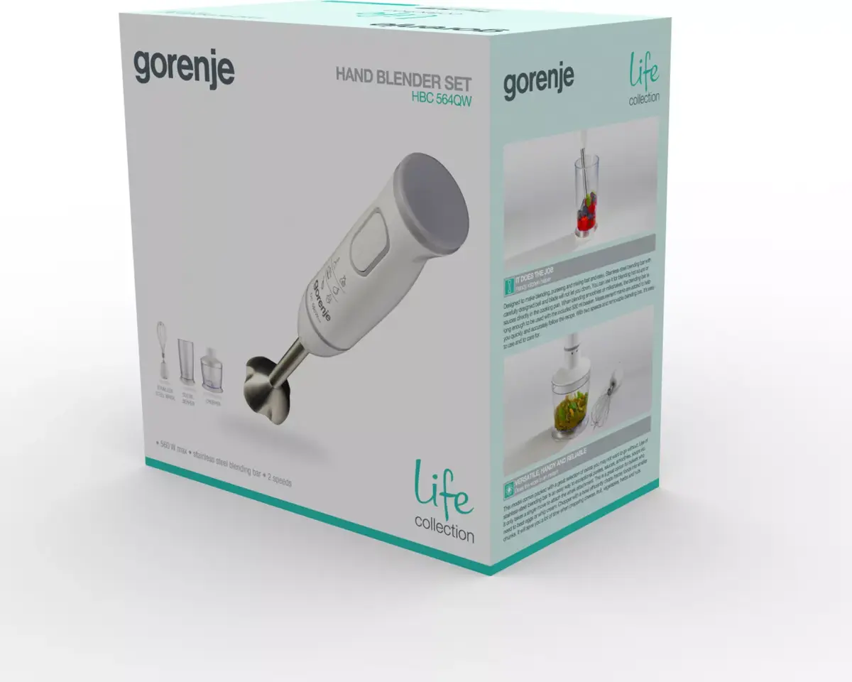 Погружной блендер Gorenje HBC564QW Photo 2