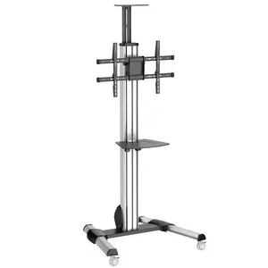 Mobile TV Cart StarTech STNDMTV70 — Height Adjustable 1110–1510 mm, Fits 32"–75", 40 kg, VESA 200x200–600x400, Lockable Wheels
