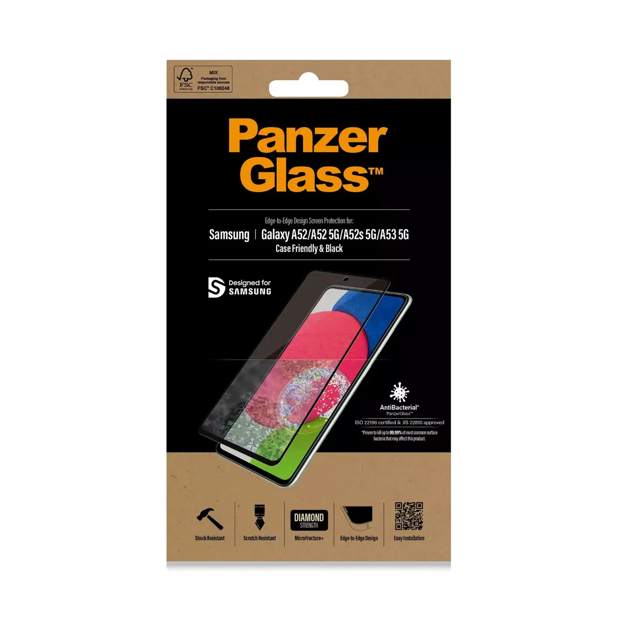 Защитное стекло PanzerGlass Samsung Galaxy A52 A52 5G A52s 5G A53 5G Photo 2