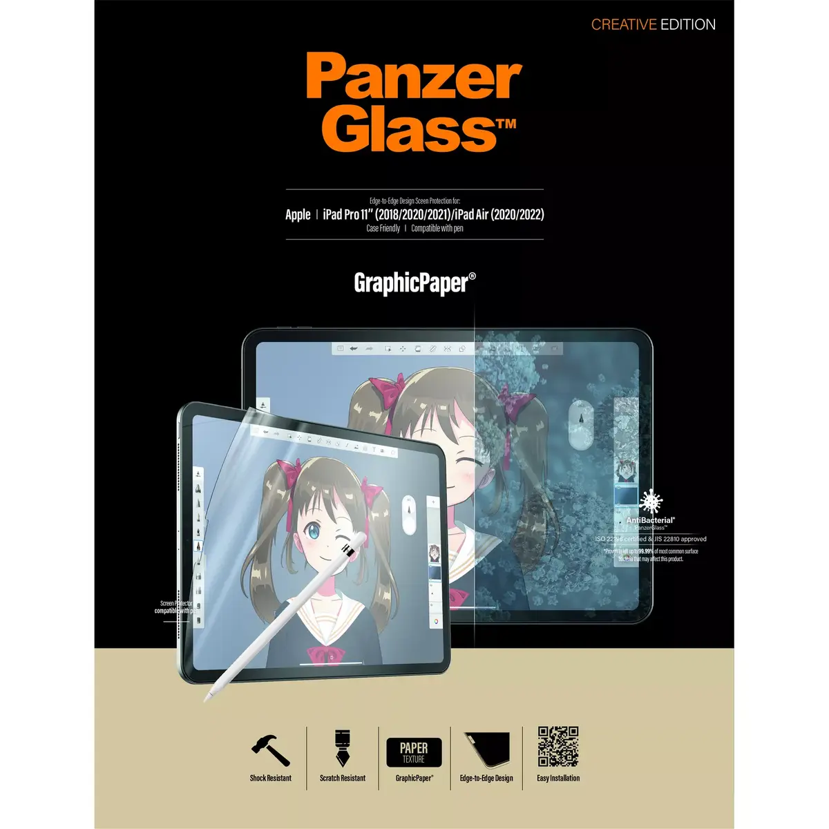 Защитное стекло PanzerGlass GraphicPaper для Apple iPad Pro 11" и iPad Air 2020/2022 Photo 9