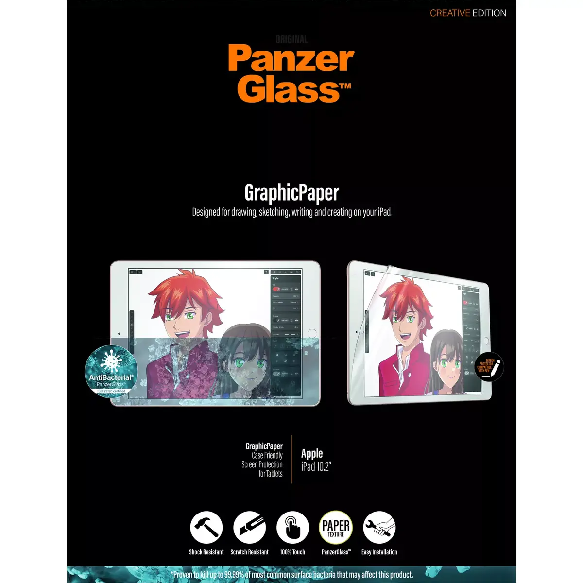 Ekrāna aizsargstikls PanzerGlass GraphicPaper Apple iPad 10.2 Photo 9
