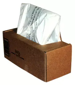 Пакеты для шредера Fellowes — 194×102×78 мм, 50 шт., прозрачные
