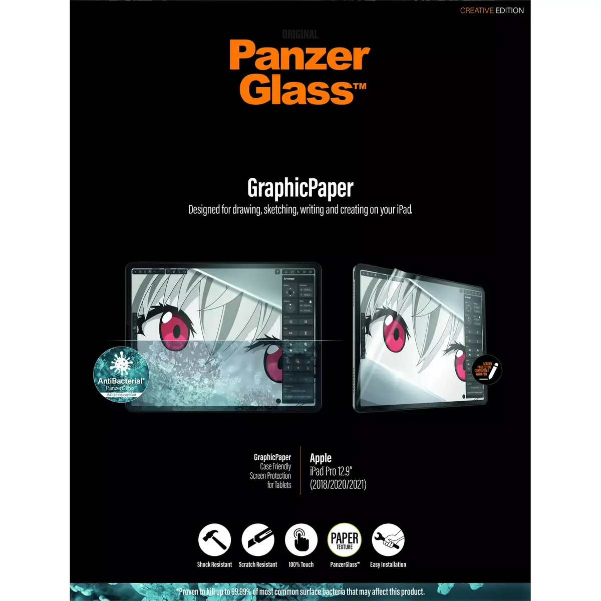 Защитное стекло PanzerGlass Apple iPad Pro 12.9 Photo 8