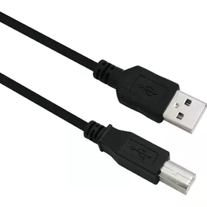 Helos Anschlusskabel, USB 2.0 A Stecker/B Stecker, 1,0m, schwarz USB 2.0 A St./B St. , Übertragungsrate: 480 Mbit/s , Abwärtskompatibel , vergoldete Kontakte , Geflecht- und Folie-Schirmung , Haube: vergossen , ROHS 2.0 und REACH-konform , Farbe: schwarz (288303)