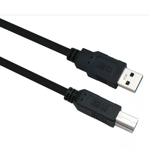 Helos Anschlusskabel, USB 3.0 A Stecker/B Stecker, 1,0m, schwarz USB 3.0 A St./B St. , Übertragungsrate: 5000 Mbit/s , Abwärtskompatibel , vergoldete Kontakte , Geflecht- und Folie-Schirmung , Haube: vergossen , ROHS 2.0 und REACH-konform , Farbe: schwarz (288328)