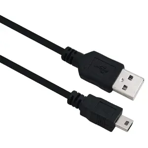 USB Cable Helos 288315 USB 2.0 2m USB A Mini-USB B Black