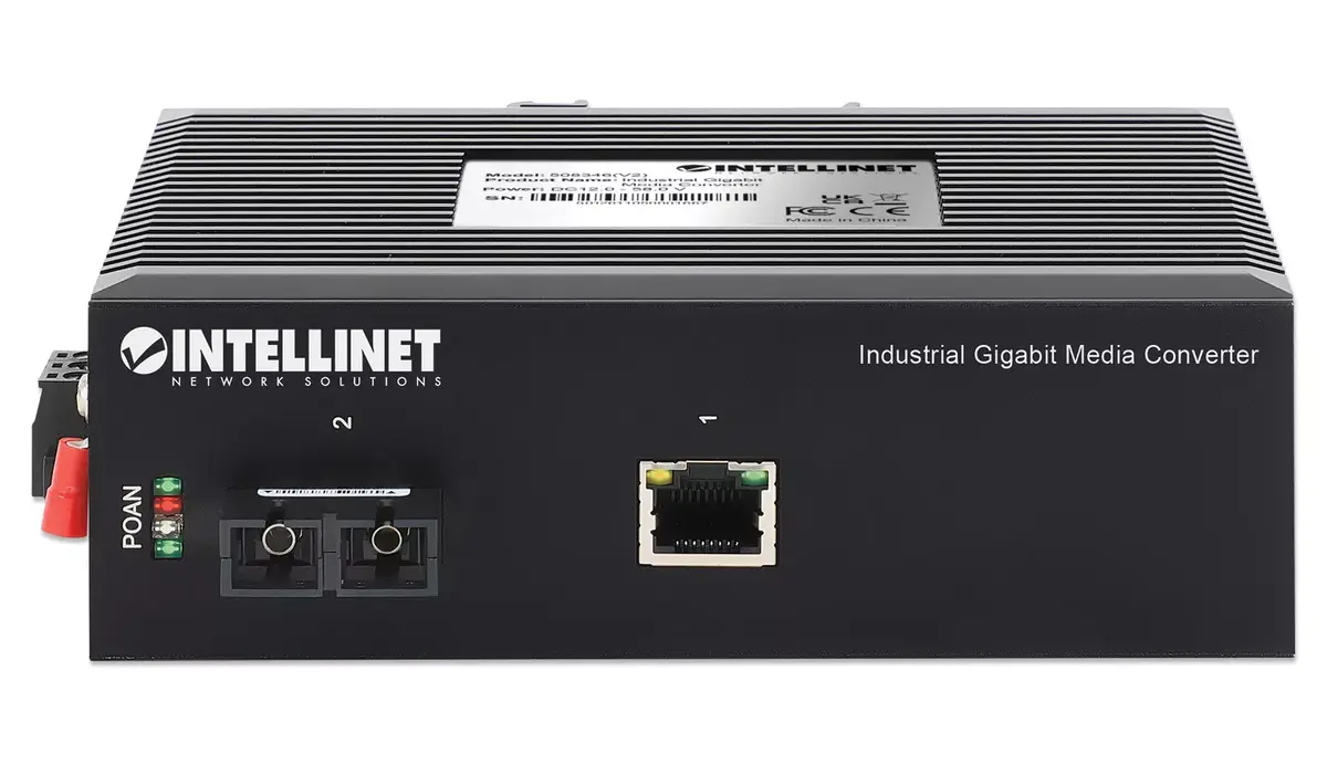 Media Converter Intellinet Industrial Gigabit 10/100/1000Base-TX to 1000Base-LX Photo 3