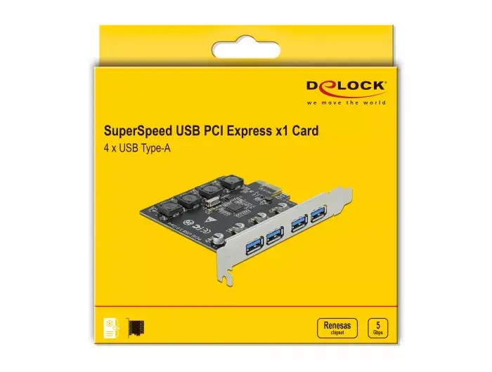 PCI Express x1 Karte DeLOCK 4 x USB Type-A Photo 5