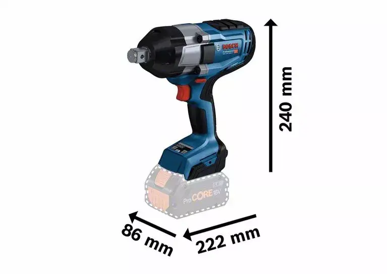 Impact Wrench Bosch GDS 18V-1050 H 0619J8500 Photo 2