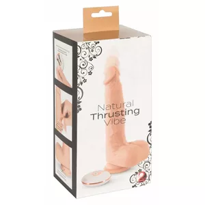 Thrusting vibrator you2toys Natural Thrusting Vibe Silicone Purple, 21–24 cm length, Ø 3–4 cm, USB rechargeable