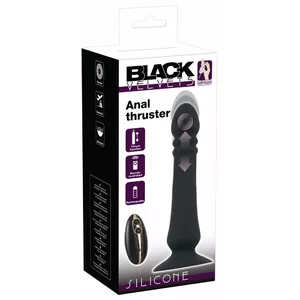 Anal vibrator Black Velvets Anal Thruster, silicone, waterproof, 19.5–20.5 cm length, 18 cm insertion, Ø up to 4.4 cm
