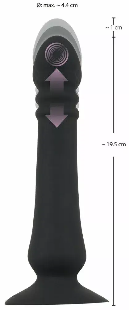 Анальный вибратор Black Velvets Anal Thruster Photo 9