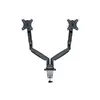 Настольный крепеж с газовым пружинным механизмом Dual Black Multibrackets M Photo 2