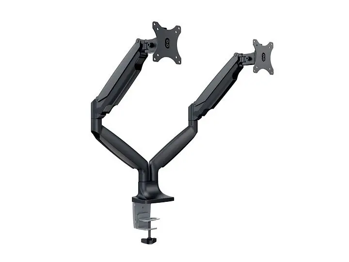 Multibrackets M Deskmount Gas Spring Dual Black Monitor Arm Photo 21