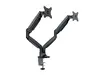 Multibrackets M Deskmount Gas Spring Dual Black Monitor Arm Photo 21