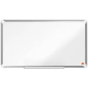 Whiteboard NOBO Premium Plus 696 x 386 mm — enamel magnetic fixed mounting