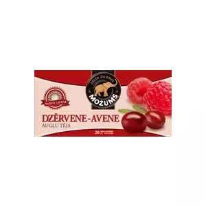 Fruit tea MOŽUMS Cranberry‑Raspberry 20 bags x 1.5 g — fruit herbal tea blend