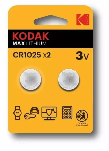 Litija baterija Kodak CR1025 — viensreizēja 3V Photo 2