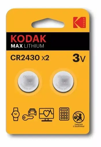 Baterija Kodak CR2430 3V monēta Photo 2