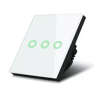 Настенный сенсорный Wi‑Fi выключатель света MACLEAN MCE705W T0 EU (2 клавиши)
