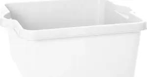 plast team Spülschüssel ATLANTA rectangular 10 L, white, PPC, 380×334×160 mm
