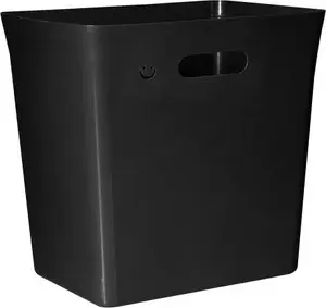 Waste bin plast team AVEDORE 20 L, black, recycled plastic, 340×246×330 mm
