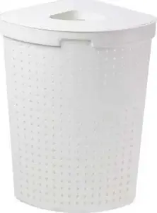 Veļas tvertne plast team SEOUL 62 l taisnstūra balta, PPC, 396×500×640 mm