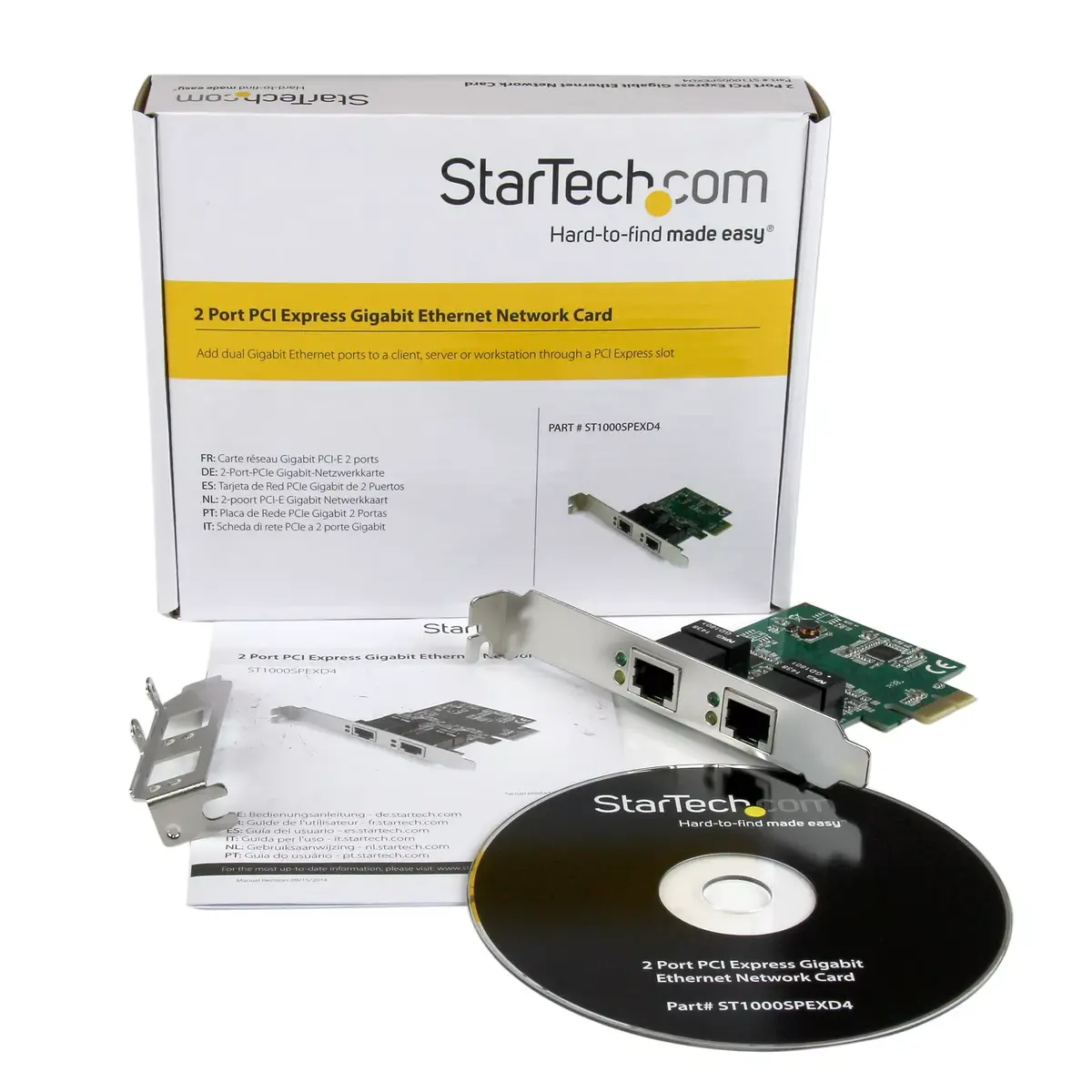 StarTech Dual Port Gigabit PCIe сетевая карта ST1000SPEXD4 Photo 5