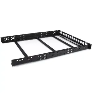 Stiepļu sliedes StarTech 1U fiksētas 19" regulējamas dziļuma, tērauds, 481×1100 mm, M5