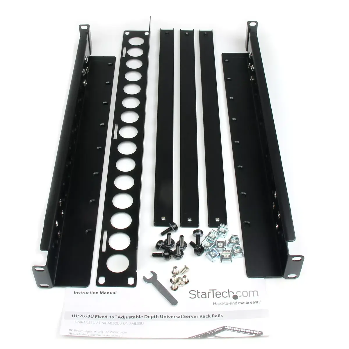 StarTech 1U 19" sliedes ar regulējamu dziļumu Photo 10