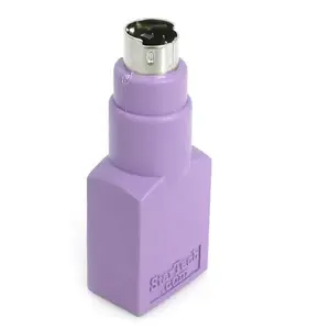 Adapter StarTech USB A (female) to PS/2 (male) for keyboard, violet, model GC46FMKEY