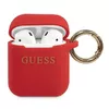 GUESS Silicone Case for Apple AirPods - Red Photo 2