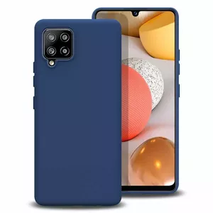 Aizmugures aizsargvāciņš Mocco priekš Samsung Galaxy A42 5G — mīksts šķidrā silikona, zils